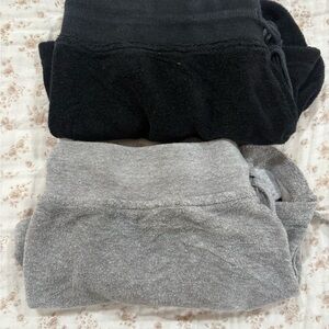 2 pairs of Hard Tail Black and Gray Women's shorts